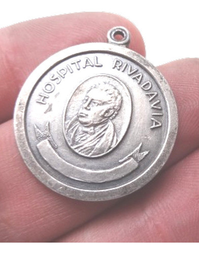 Medalla Antigua Hospital Rivadavia Caba Centenario Buenos Ai 0