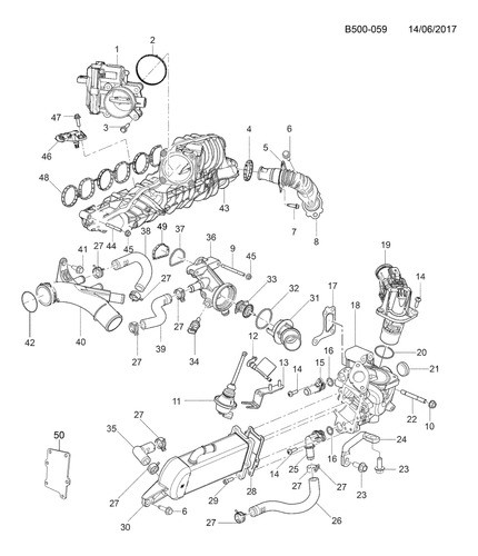 Junta Multiple Admision Chevrolet S-10 Trailblazer Duramax 1