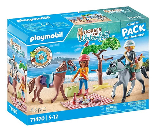 Juego Playmobil Excursión De Caballos Universo Binario 0