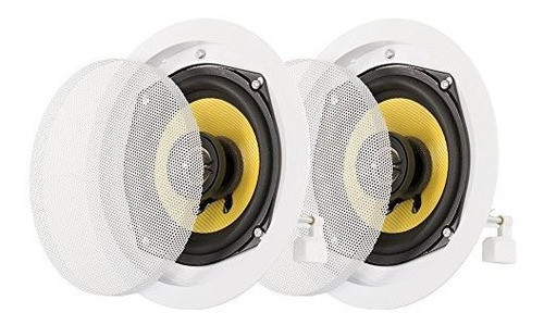 Acoustic Audio Hd5pr 525inch Round 2 Way Kevlar Speakers Bla 0