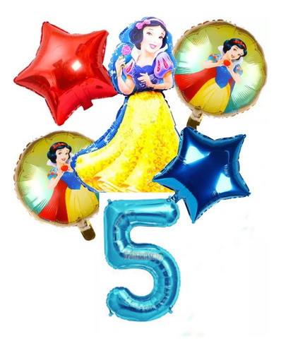 Set Globos Blancanieves Princesa 0