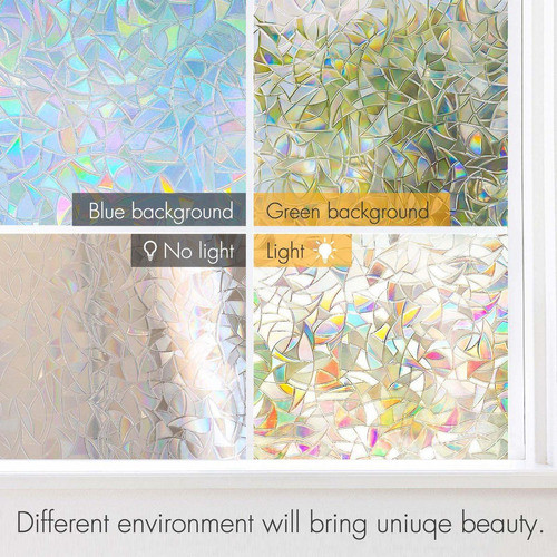 Vinilo Para Vidrio Homein Efecto Arcoiris 3d 89.9x200cm 1