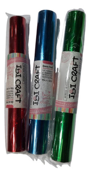 Foil Art Para Lápiz Térmico 0.15 X 3 Mts V/colores Ibi Craft 0 Foil Art Para Lápiz Térmico 0.15 X 3 Mts V/colores Ibi Craft 0
