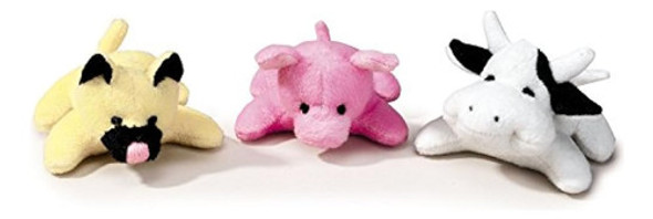 Zanies Bitty Buddy Moo Dog Toys, 3 1