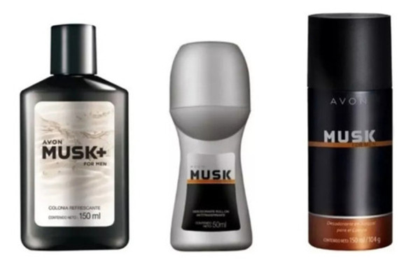 Set X 3 Musk For Men Avon 0