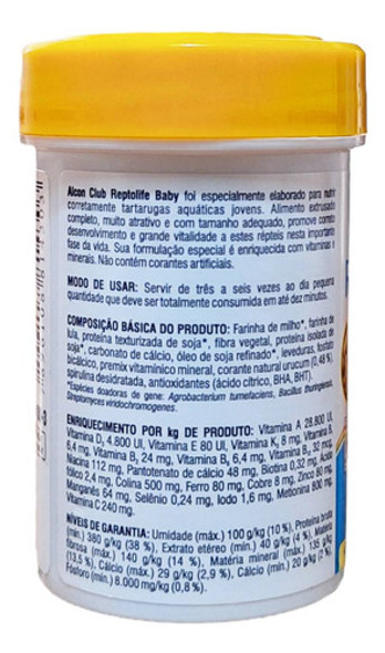 Ração Para Tartarugas Filhotes Alcon Reptolife Baby 25 G 1