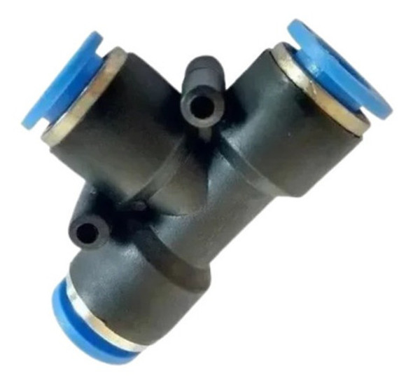 Conexão Pneumática União Engate Em T Pu 8mm 4 Peças Kit 1
