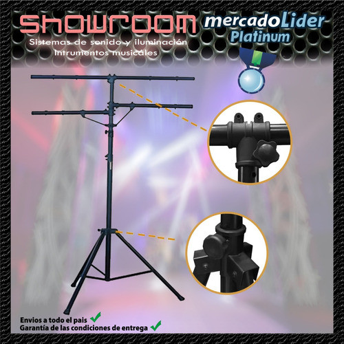 Tripode Iluminacion Dj Reforzado 2 Brazos 1