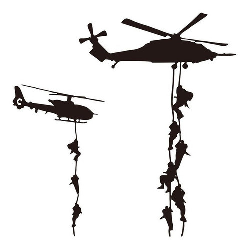 Vinilo Decorativo Pared [7b89wrpc] Helicoptero 0