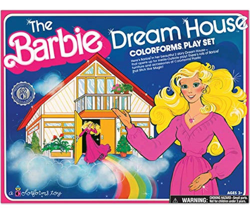 Colorforms Retro Play Set -- Barbie Dreamhouse -- El Juguete 0