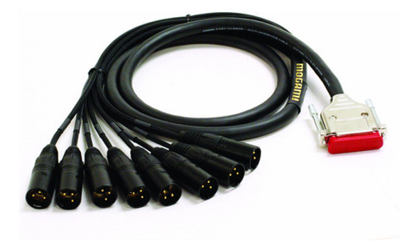 Mogami Oro Db25-xlrm-10 analog Recorder Cable De Interfaz, 8 0 Mogami Oro Db25-xlrm-10 analog Recorder Cable De Interfaz, 8 0