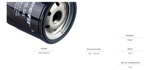 Filtro De Aceite Vw Up 1.0 2015 En Adelante 1