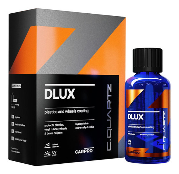 Carpro Dlux 30 Ml Tratamiento Cerámico De Llantas Y Plástico 0