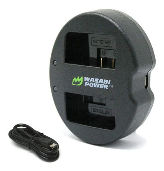 Cargador De Bateria Dual Usb Para Nikon En-el25  Mh-32 0