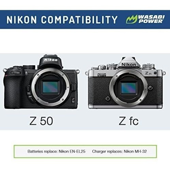 Cargador De Bateria Dual Usb Para Nikon En-el25  Mh-32 1