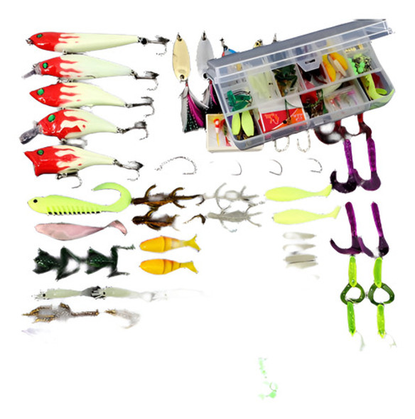 Kit De Señuelos De Pesca 100pcs / Set Con Señuelos Duros Mix 0