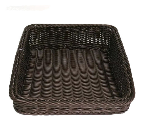 Bandeja Trenzada De Plástico Marrón 0