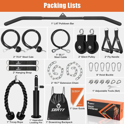 Sertt Weight Polea System Gym, Polea Pro Home Cable Polea Sy 1