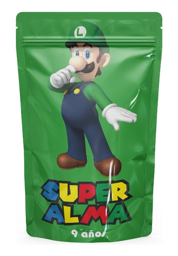Bolsas Golosineras Souvenir Personalizadas Mario Bros X10 1