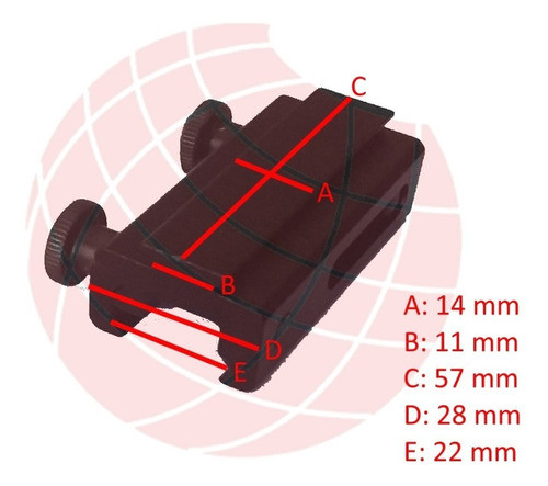 Montaje Tactico Adaptador - Weaver Picatinny A 11 Mm 1