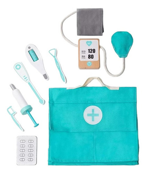 Kit De Doctor Y Dentista En Madera Para Niñas Y Niños 0