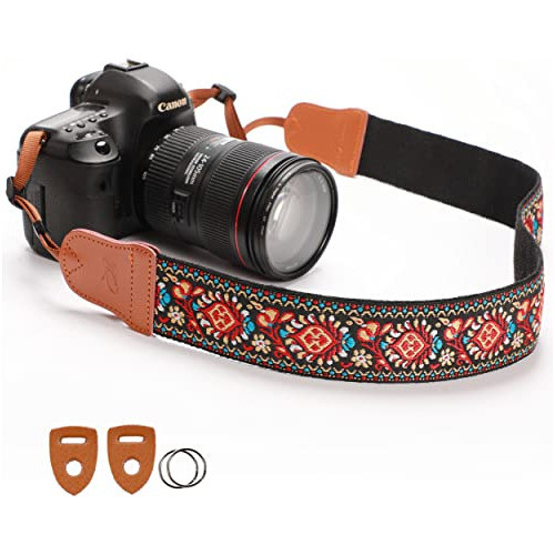 Correa De Camara Tipos Dslr Y Slr De Algodon Bordado 0