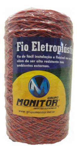 Fio Eletroplástico Trançado 10x6 250 Metros Laranja Monitor 0