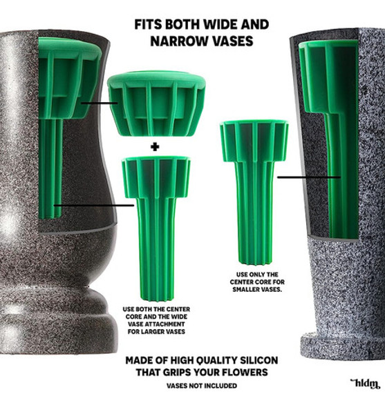 Hldm Cemetery Vase Rubber Inserts, Cemetery Flowers Holder P 1