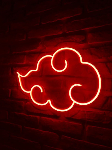 Cartel Neon Led Nube Naruto Akatsuki . 1