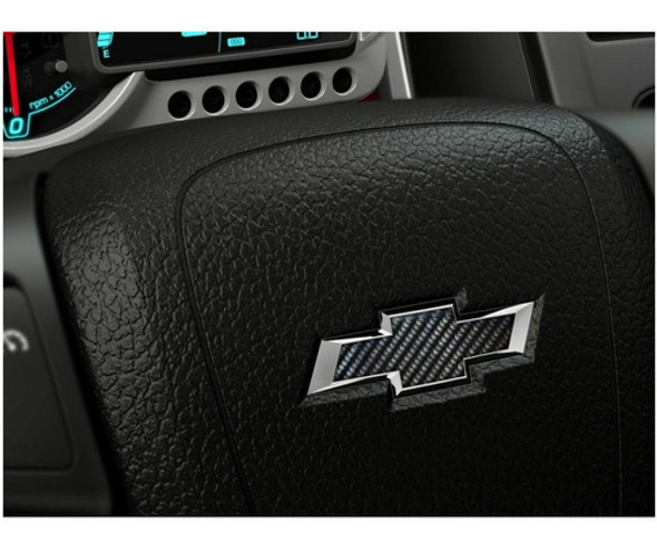 Adhesivo Insignia Chevrolet Fibra Carbono X3 Unidades 1