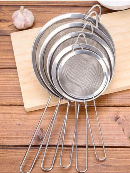 Peneira Em Aço Inox  Para Cozinha 14cm - Top 0