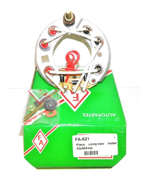 Plaqueta Rectificadora Alternador Tipo Indiel Chico Fa-621 1