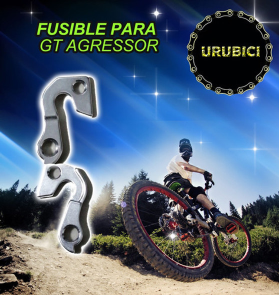 Fusible Para Bicicleta Gt Agressor De  Aluminio.plateado 1 Fusible Para Bicicleta Gt Agressor De  Aluminio.plateado 1