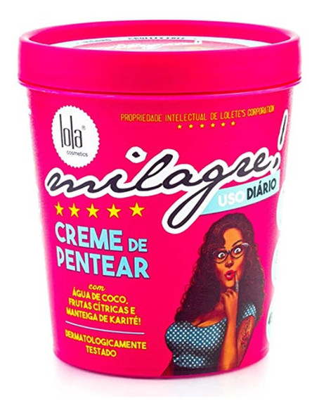 Milagre Crema Para Peinar Lola Cosmetics 450g 0