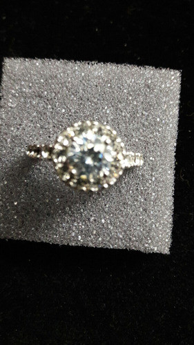 Anillo Baño De Plata 900 De Avon Con Circonia 1