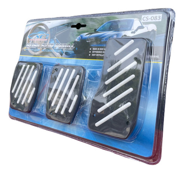 Pedaleras Jgo .x 3pzs  Auto Deportiva Tuning Car Bco M083-3 0 Pedaleras Jgo .x 3pzs  Auto Deportiva Tuning Car Bco M083-3 0