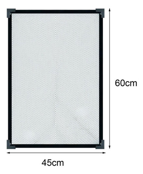 Tela De Aquário Capa Superior Anti Salto Malha De 60cmx45cm 1