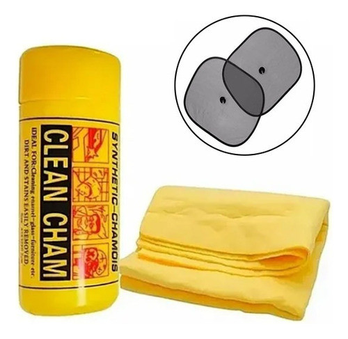 Chamois Paño Gamuza Húmeda Súper Absorbente 43x32 + Parasol 0