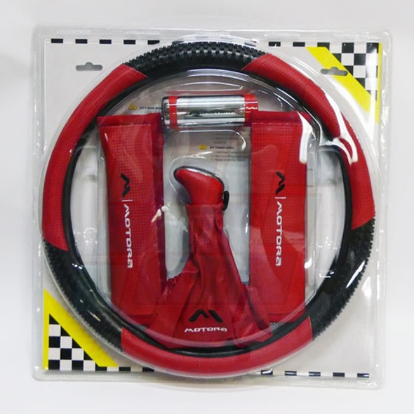 Kit Tuning 5 Piezas Para Auto Azul Cubre Volante, Cinturón 1 Kit Tuning 5 Piezas Para Auto Azul Cubre Volante, Cinturón 1