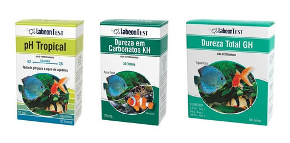 Kit Testes Alcon Labcon Kh, Gh E Ph 0