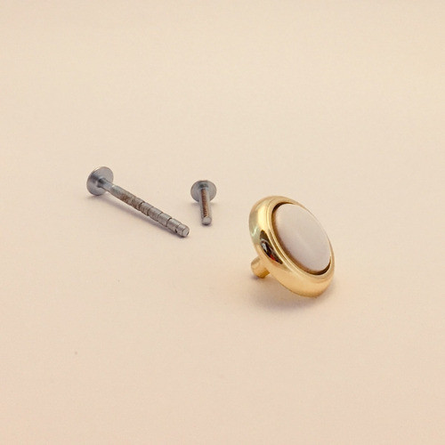 Boton Dorado C/ceramica 0