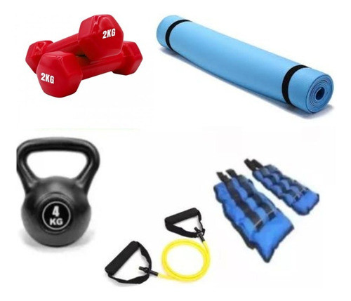 Kit Ejercicio Gym- Fitness Combo 5 -mym Ventas 0