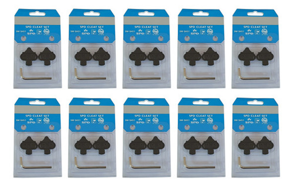 Kit 10 Tacos Taquinhos Sapatilha Pedal Clip Bike Mtb Sm-sh51 0
