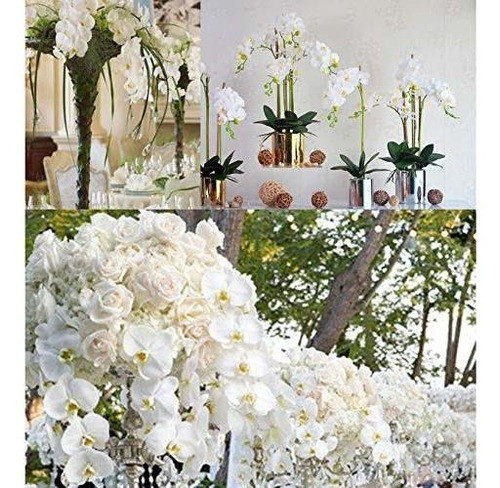Fagushome 6 Piezas De Flores De Phalaenopsis Artificiales Co 1