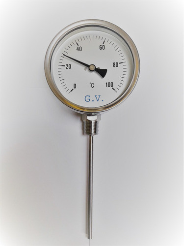 Termometro Diametro 150mm Inox,inf, Vaina 300mm 0º A 600º 0