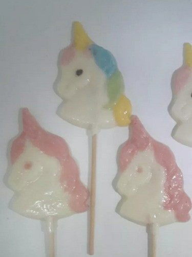 Chupetines De Chocolate Unicornio Souvenirs Cumpleaños Niños 1