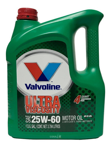 Aceite Valvoline Ultra Viscosity 25w60 X 4lts - Mineral 0