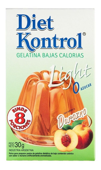 Pack X 6 Gelatinas Diet Kontrol Durazno X 30 Grs 0 Pack X 6 Gelatinas Diet Kontrol Durazno X 30 Grs 0