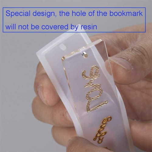 Molde De Silicona Para Resina Para Señaladores Pack 4 1
