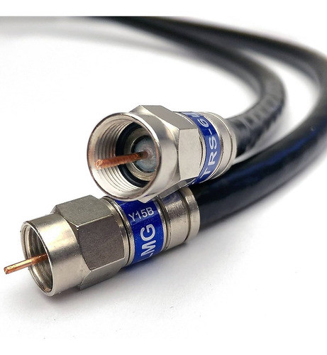 Cable Coaxil Armado 3 Metros Negro Con Conectores 0